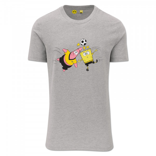 BVB SpongeBob T-Shirt for men grey mel.