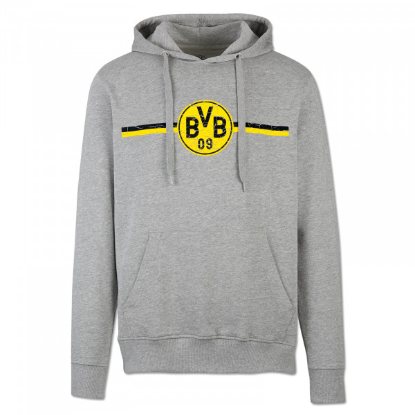 BVB Hoodie with Logo grey/melange