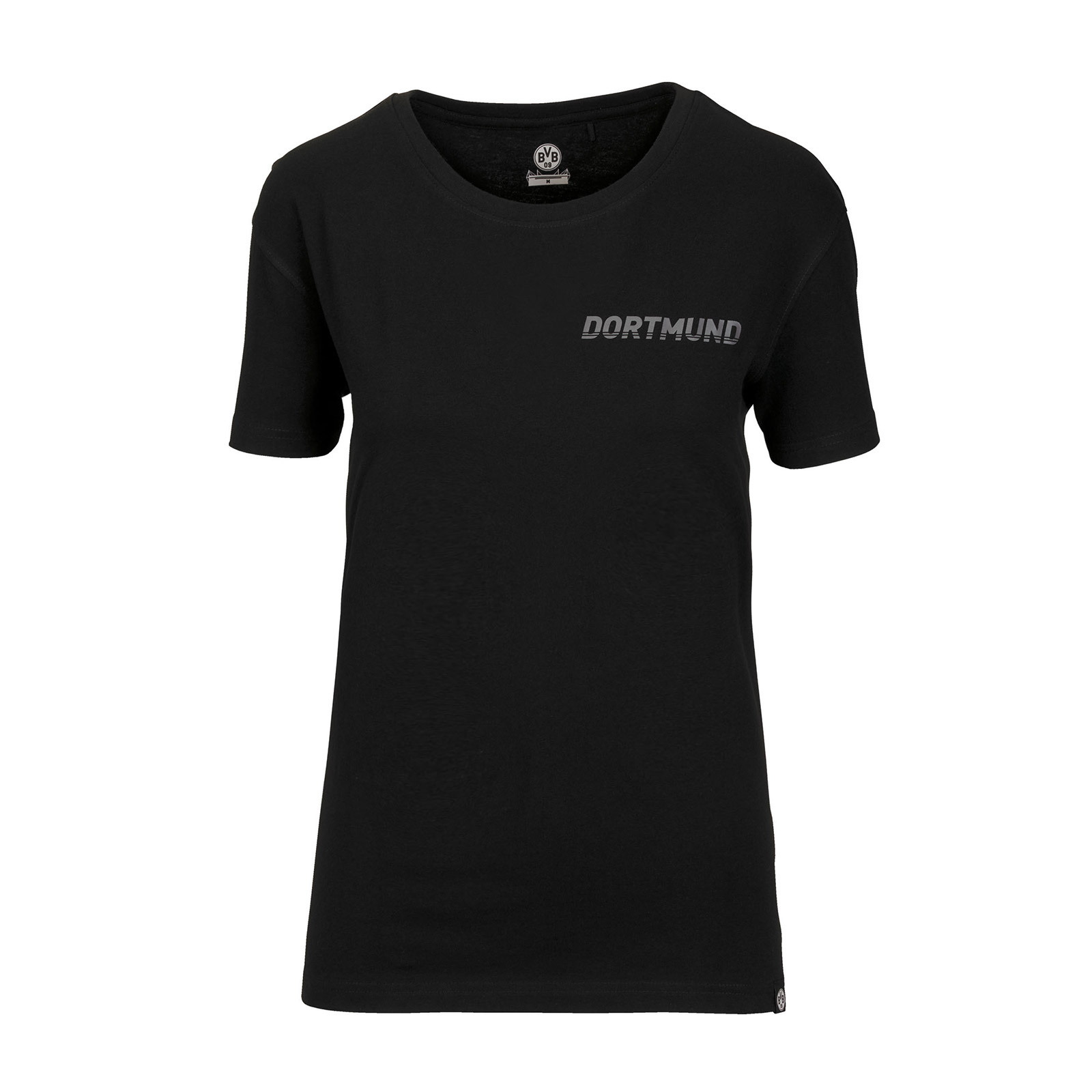 ドルトムント-レディースTシャツ-ブラック